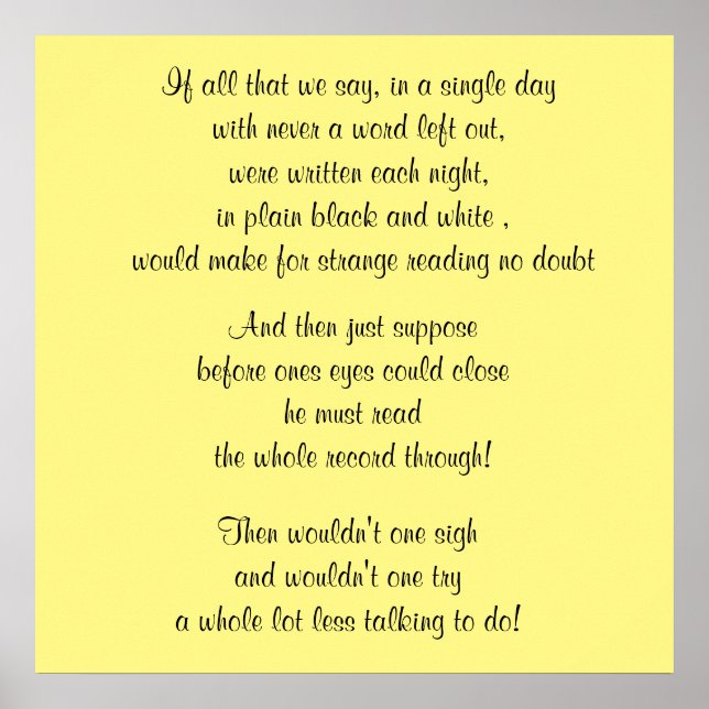 Póster PALABRAS DE poster SABIDURIO (Frente)