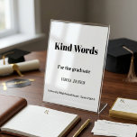 Póster Palabras de señalización de la fiesta de graduació<br><div class="desc">Cartel de la fiesta de graduación,  cartel de la tarjeta de consejo de la fiesta de graduación</div>