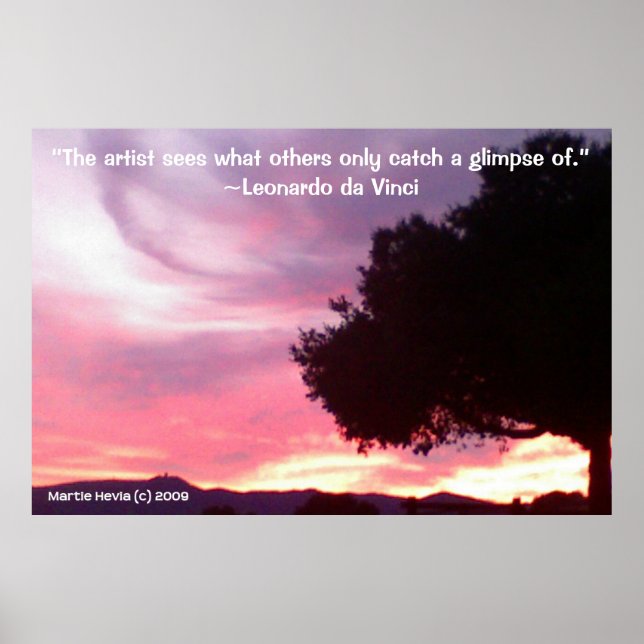 Póster Palabras famosas: Árbol - da Vinci - Poster (Frente)