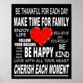 Póster Palabras inspiradoras por las que vivir