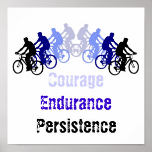 Póster Palabras motivacionales, ciclismo, ciclismo