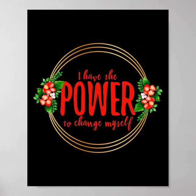 Póster Palabras motivacionales para la lucha de vida (Frente)