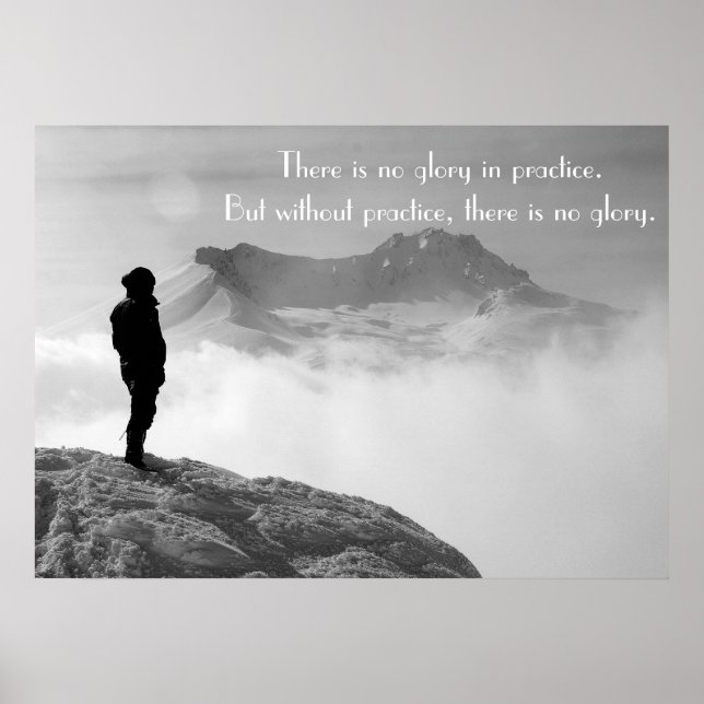 Póster Palabras motivacionales para la práctica y la pers (Frente)