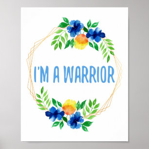 Póster Palabras motivacionales para luchar contra la vida