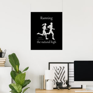 Póster Palabras Motivadoras Cita Correr el Subidón Natura