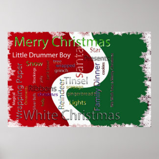 Póster Palabras navidades Texto relacionado
