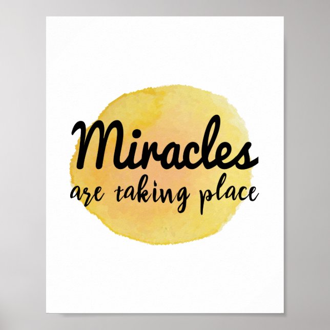 Póster palabras positivas para la vida y el trabajo (Frente)