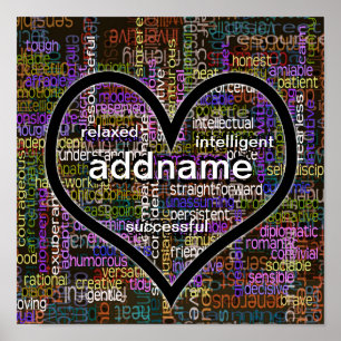 Póster ¡Palabras positivas sobre usted!!!