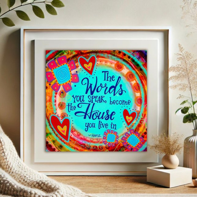 Póster Palabras que hablas Inspiradora inespiritualidad d (Subido por el creador)