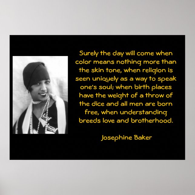Póster Palabras sabias: Josephine Bakers (Frente)