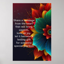 Póster Palabras sentidas: un regalo personalizado de amor