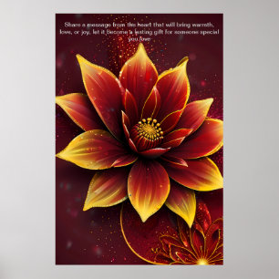 Póster Palabras sentidas: un regalo personalizado de amor