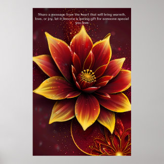 Póster Palabras sentidas: un regalo personalizado de amor