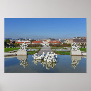 Póster Palacio Belvedere Piscina, Viena, Austria