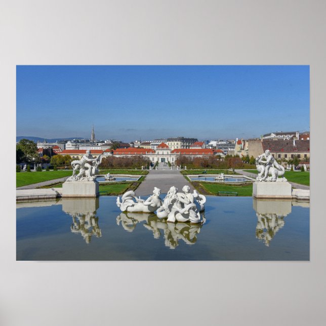 Póster Palacio Belvedere Piscina, Viena, Austria (Frente)