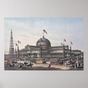 Póster Palacio cristalino de Nueva York