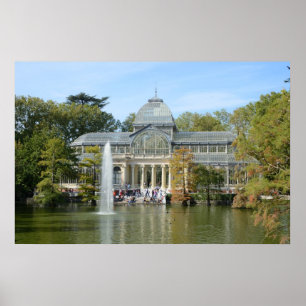 Póster Palacio cristalino, Madrid