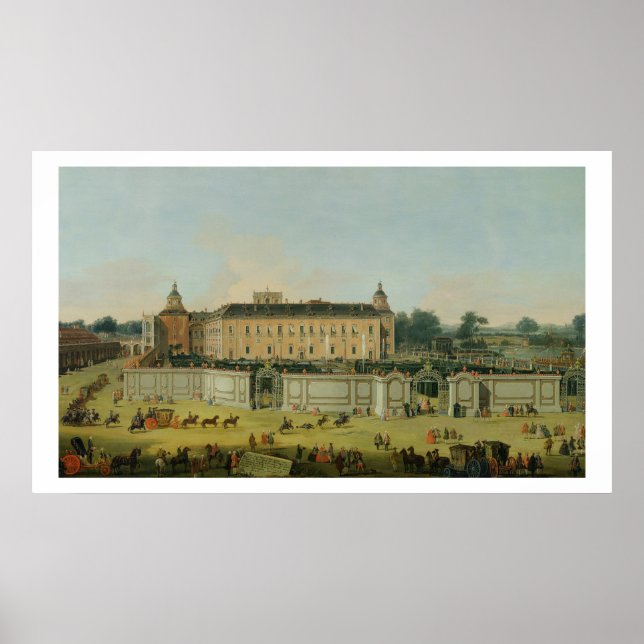 Póster Palacio de Aranjuez, 1756 (aceite sobre lienzo) (Frente)