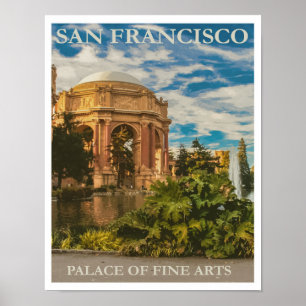 Póster Palacio de Bellas Artes de San Francisco Viaje Vin