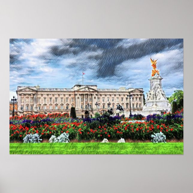 Póster Palacio de Buckingham Londres (Frente)
