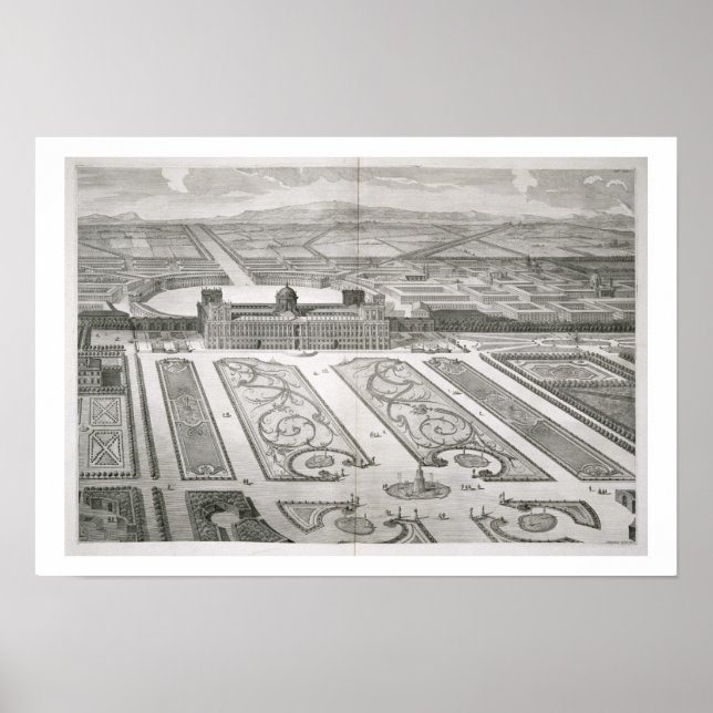 Póster Palacio de Caserta, de 'Dichiarazione dei Disegn' (Frente)