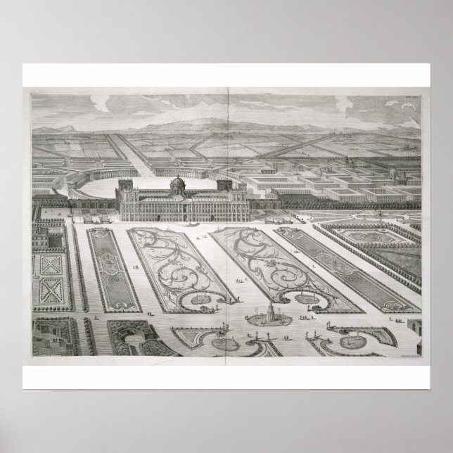 Póster Palacio de Caserta, de 'Dichiarazione dei Disegn' (Frente)
