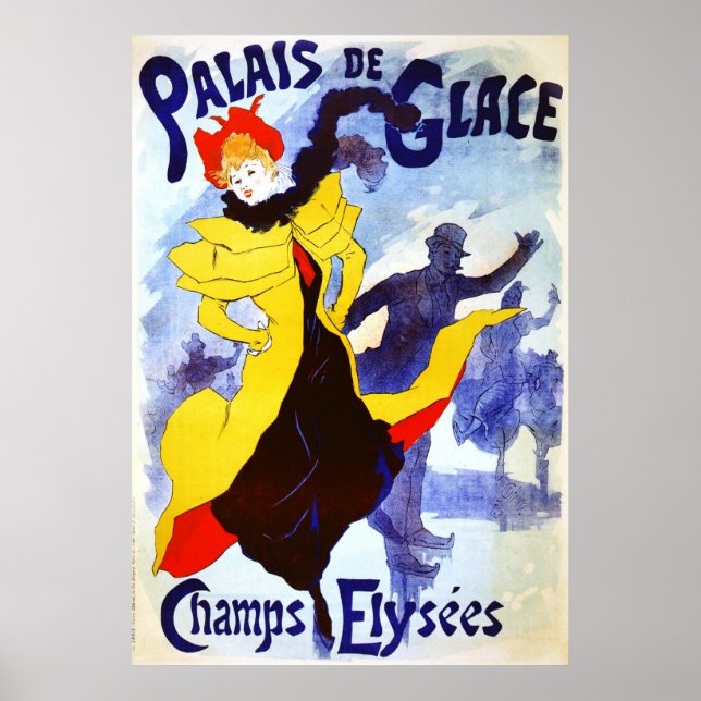 Póster Palacio de Glace, Jules Chéret (Frente)