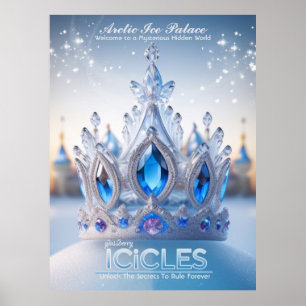 Póster Palacio de hielo ártico/corona/póster