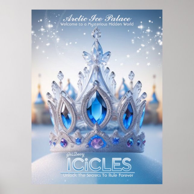 Póster Palacio de hielo ártico/corona/póster (Frente)