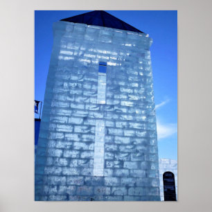 Póster Palacio de hielo en el Carnaval de Quebec, Canadá