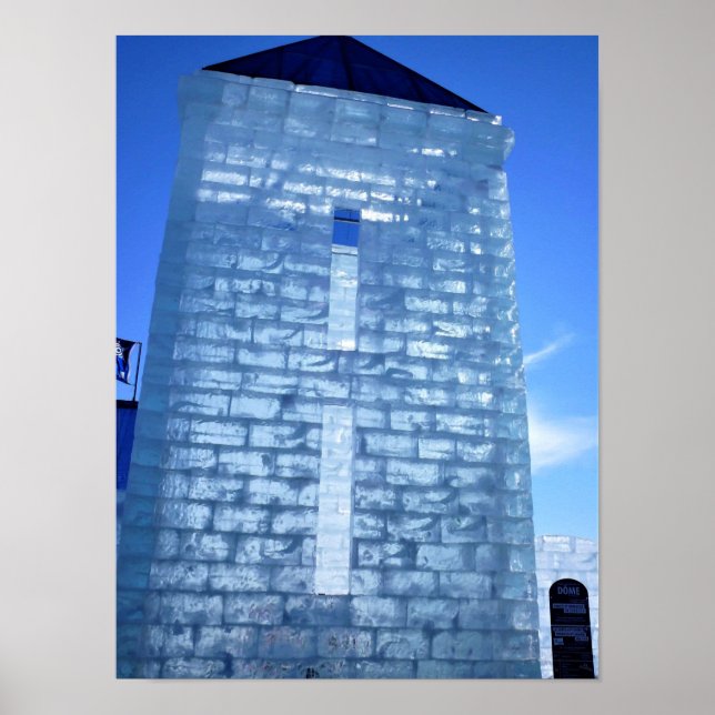 Póster Palacio de hielo en el Carnaval de Quebec, Canadá (Frente)