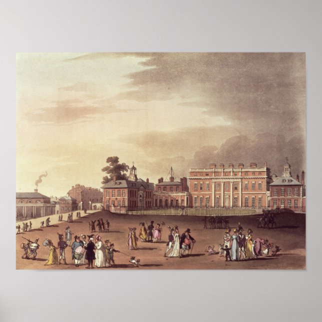 Póster Palacio de la Reina, Parque de St. James (Frente)