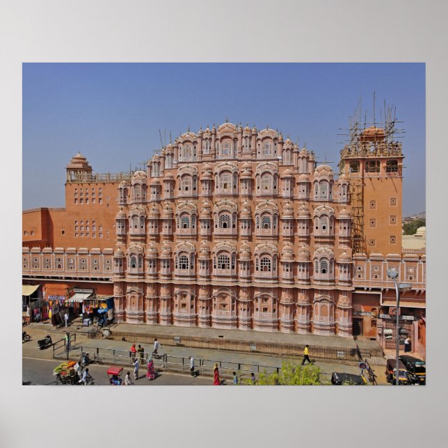 Póster Palacio de los Vientos (Hawa Mahal), Jaipur, India (Frente)