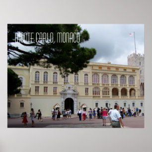 Póster Palacio de Mónaco en fotografía de viaje de Montec