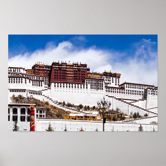 Póster palacio de Potala en Lhasa -Tibet (Frente)