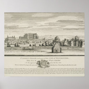 Póster Palacio de Santiago y parte de la ciudad de Westmi