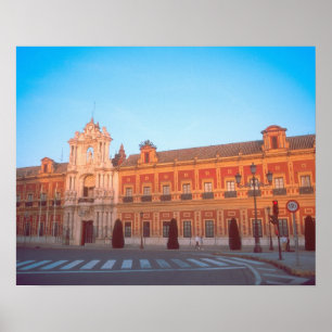 Póster Palacio de Telmo en Sevilla, España sede de