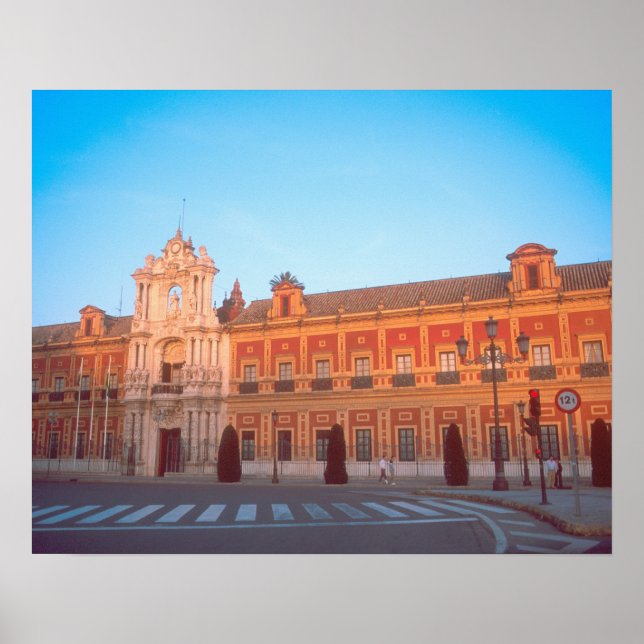 Póster Palacio de Telmo en Sevilla, España sede de (Frente)