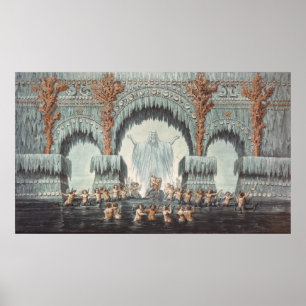 Póster Palacio del agua de Muehleborn