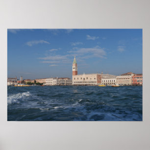 Póster Palacio del Doge desde la laguna