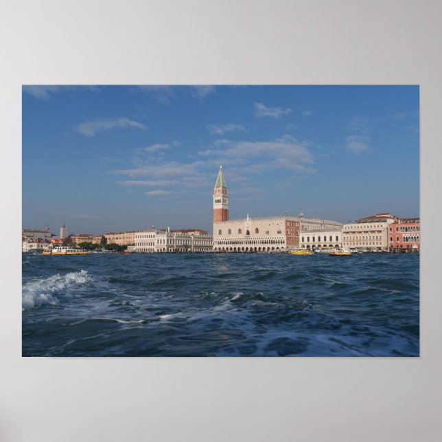 Póster Palacio del Doge desde la laguna (Frente)
