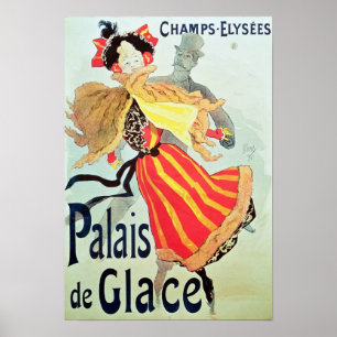 Póster Palacio del Hielo, Campos Elíseos, París, 1893