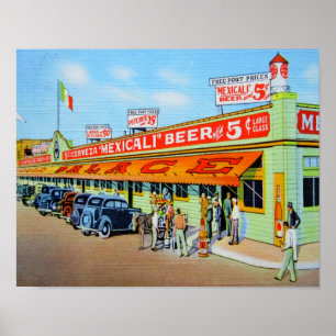 Póster Palacio del Liquor Mexicali Cerveza