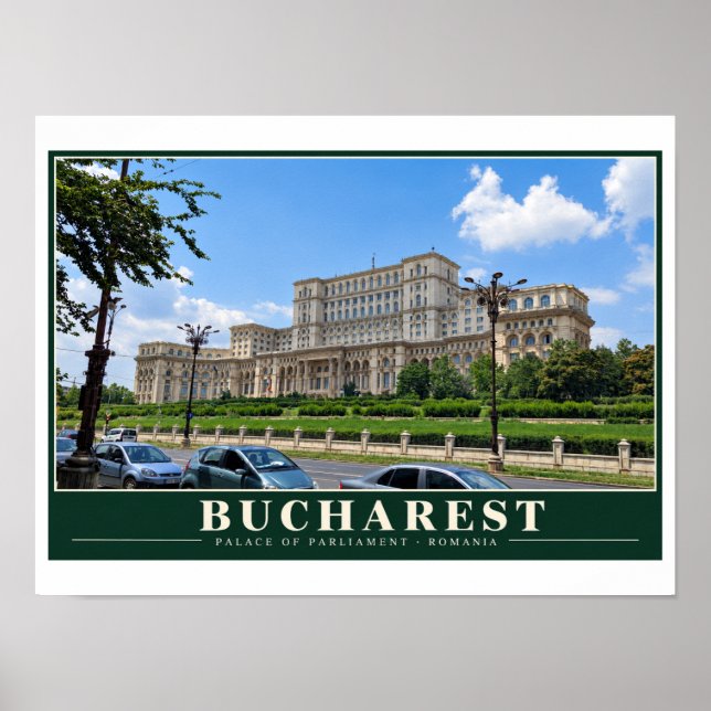 Póster Palacio del Parlamento de Bucarest (Frente)