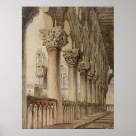 Póster Palacio Ducal (por John Ruskin)