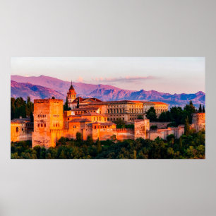 Póster Palacio en las montañas