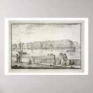 Póster Palacio Imperial de Invierno, San Petersburgo (lit