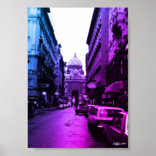 Póster Palacio Imperial de Viena Austria Vintage