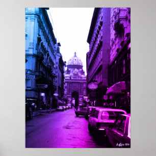 Póster Palacio Imperial de Viena Austria Vintage