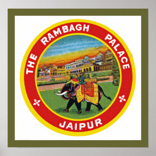 Póster Palacio Jaipur de Rambagh